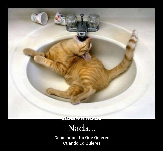 Nada... - Como hacer Lo Que Quieres
Cuando Lo Quieres