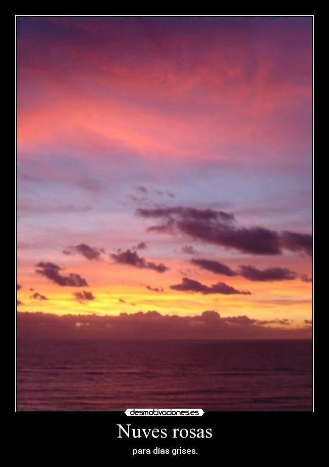 Nuves rosas -