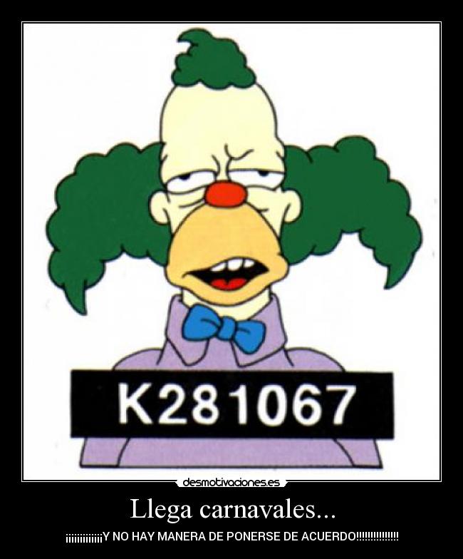 Llega carnavales... -