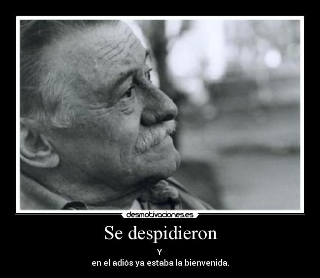Se despidieron -