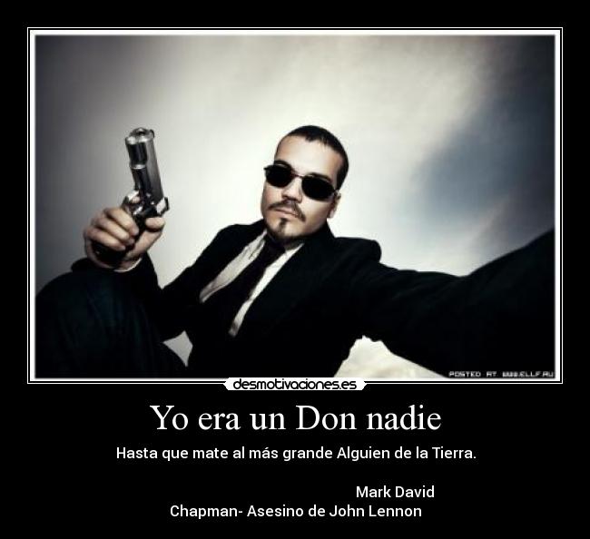 Yo era un Don nadie -