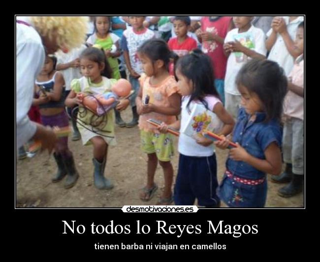 No todos lo Reyes Magos - tienen barba ni viajan en camellos