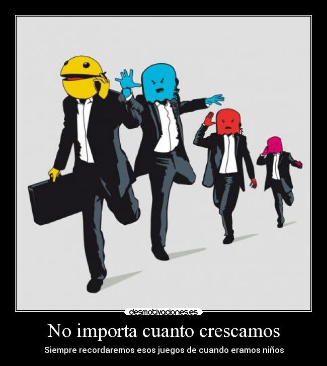 carteles old pacman desmotivaciones