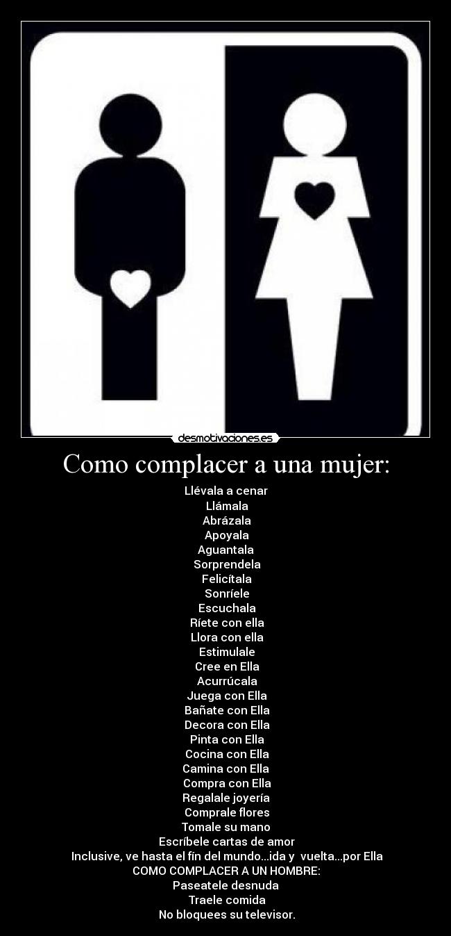 Como complacer a una mujer: -