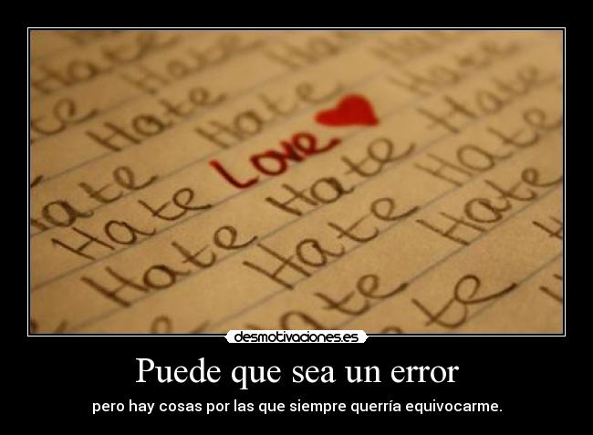 Puede que sea un error -