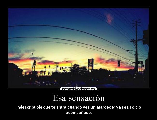 Esa sensación - 