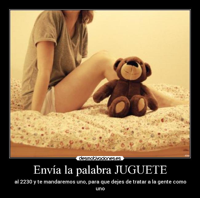 Envía la palabra JUGUETE - 
