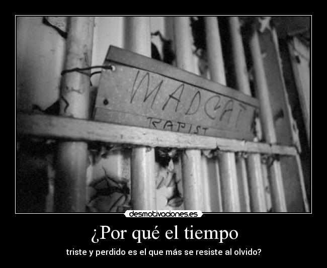 ¿Por qué el tiempo -