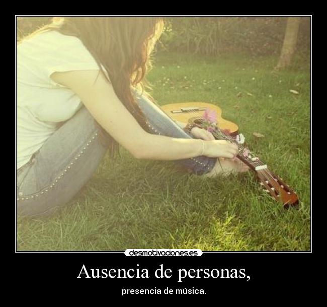 Ausencia de personas, -