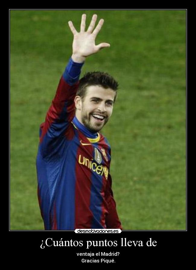 ¿Cuántos puntos lleva de -
