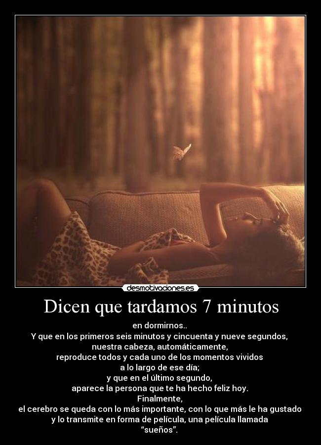 Dicen que tardamos 7 minutos -