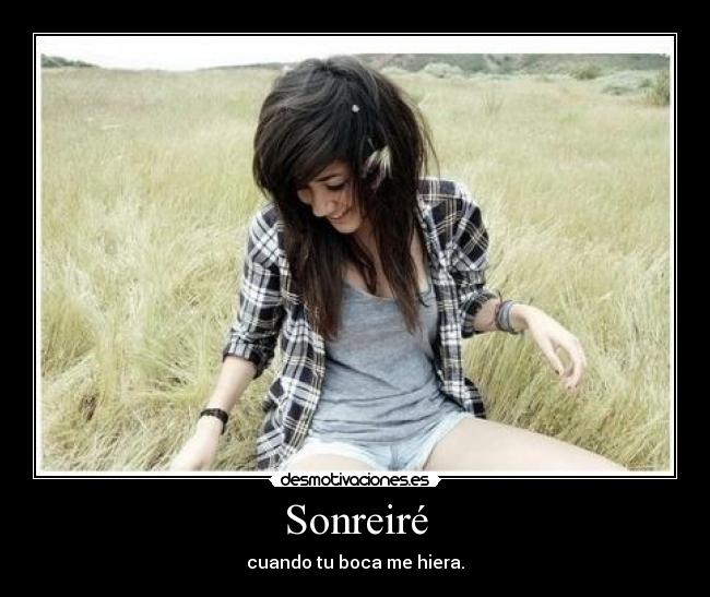 Sonreiré -