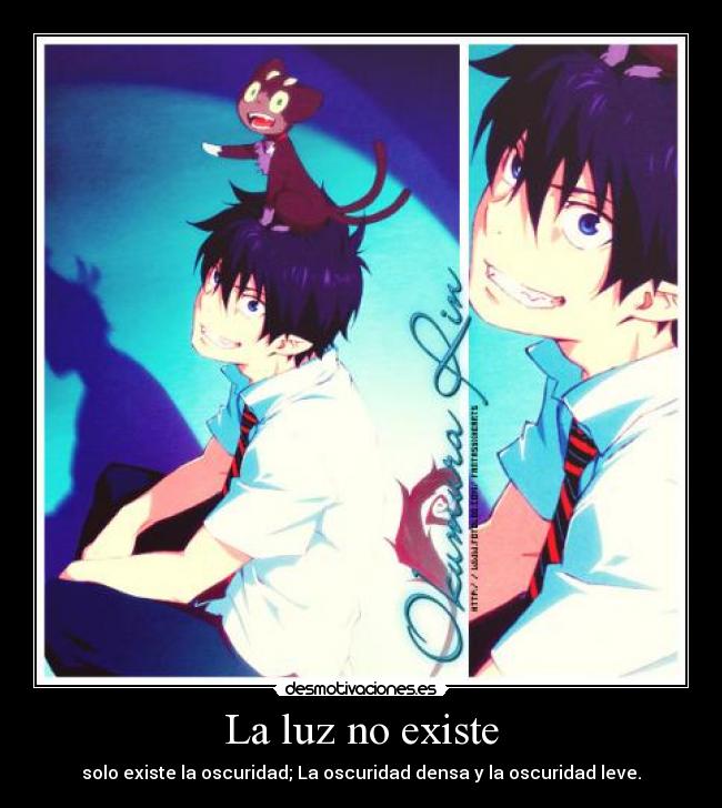 carteles rin kuro exorcist hay esperanza jumjum desmotivaciones