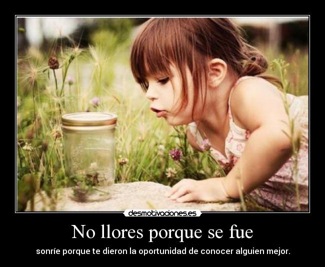 No llores porque se fue - 