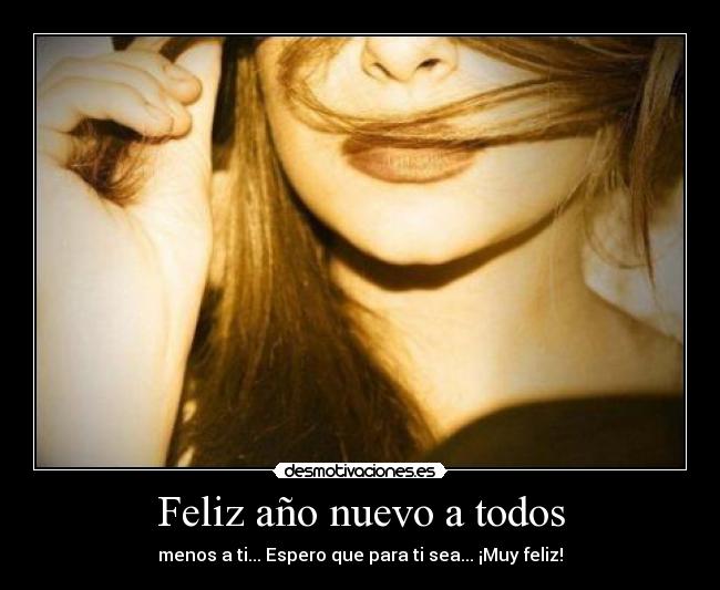 Feliz año nuevo a todos -