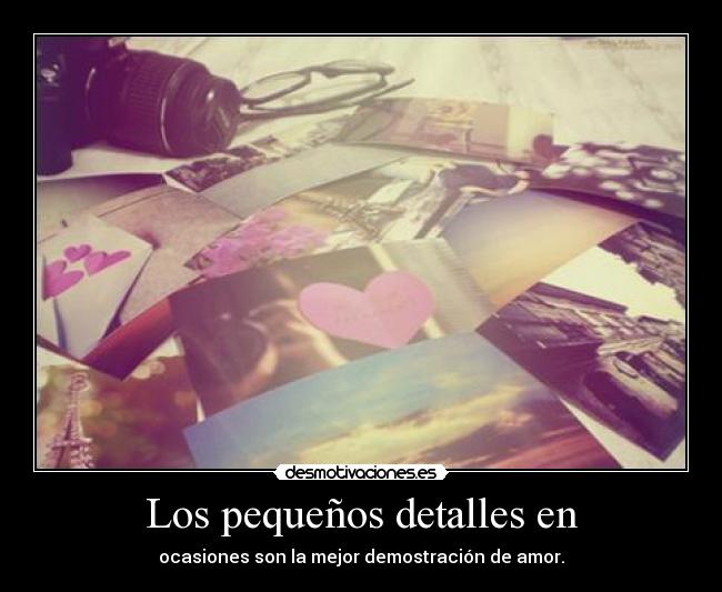 Los pequeños detalles en -