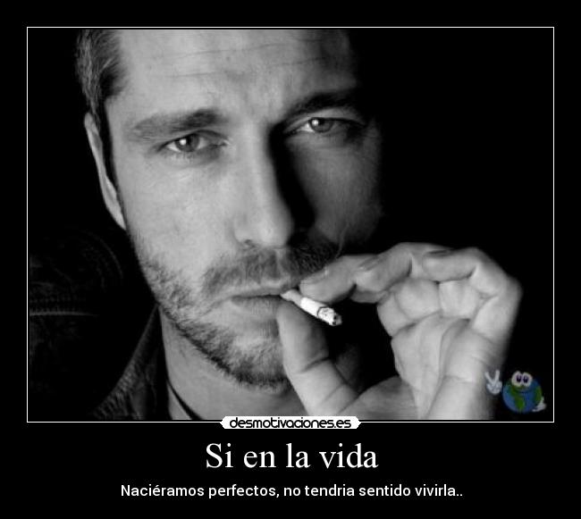 Si en la vida - Naciéramos perfectos, no tendria sentido vivirla..