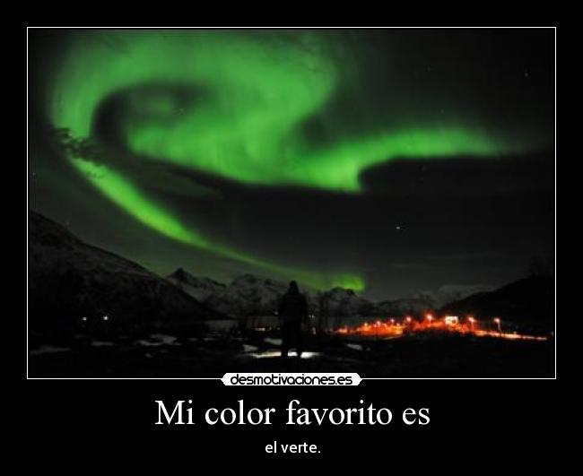 Mi color favorito es - 