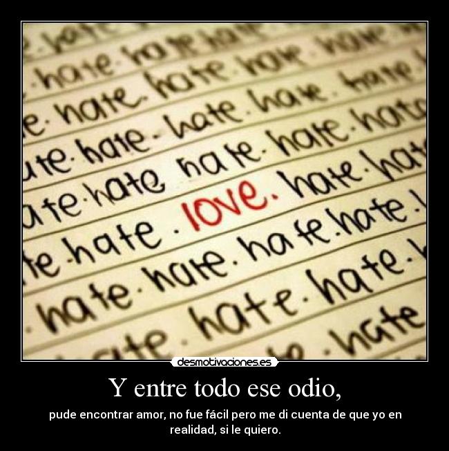 carteles odio lequiero desmotivaciones