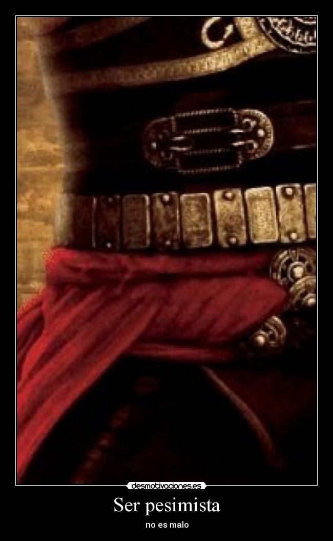 Ser pesimista - no es malo