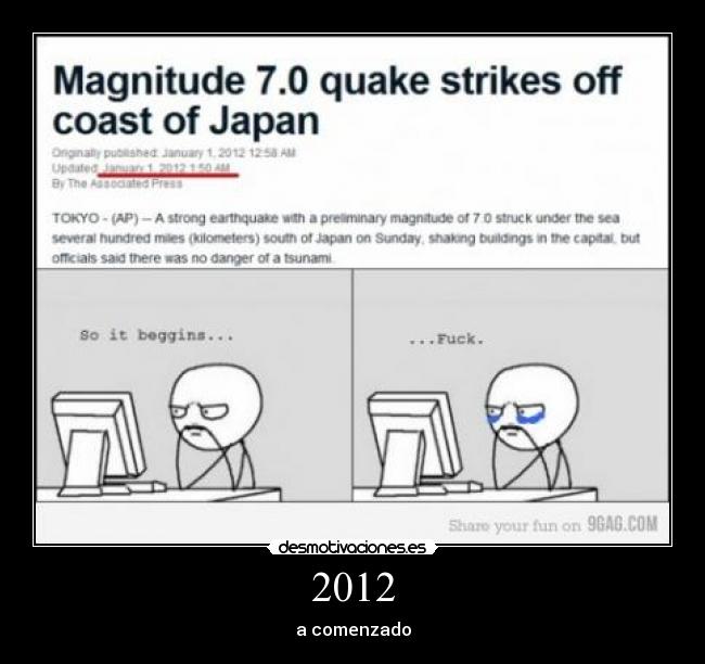 2012 - a comenzado