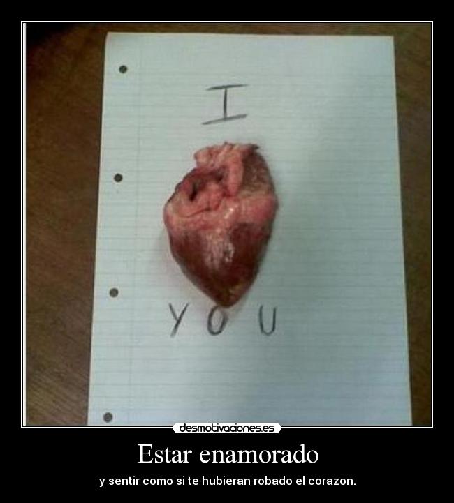Estar enamorado -