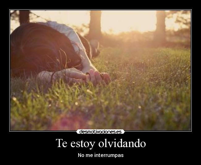 Te estoy olvidando - No me interrumpas
