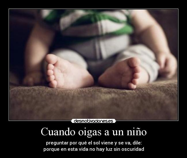 Cuando oigas a un niño -