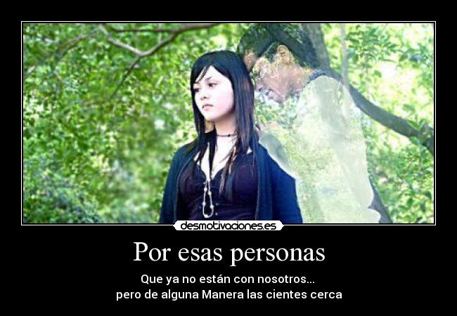 Por esas personas -