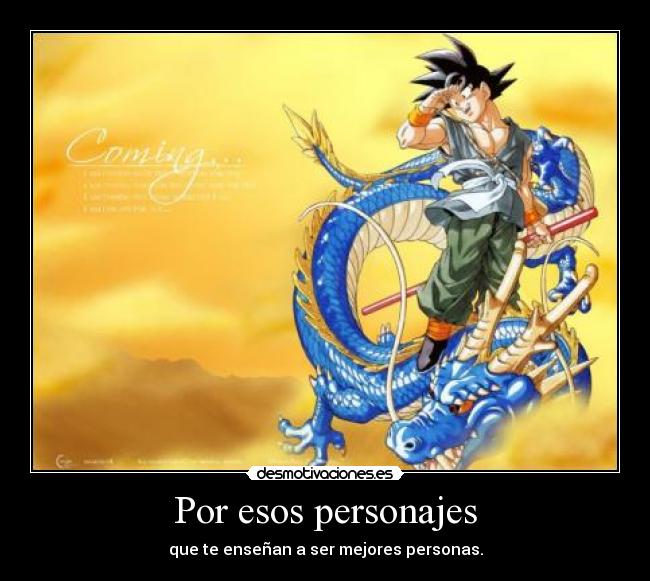 Por esos personajes -