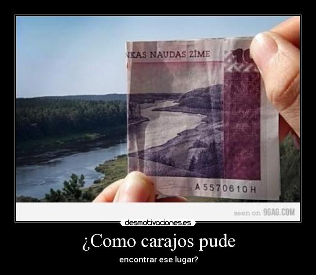 ¿Como carajos pude -