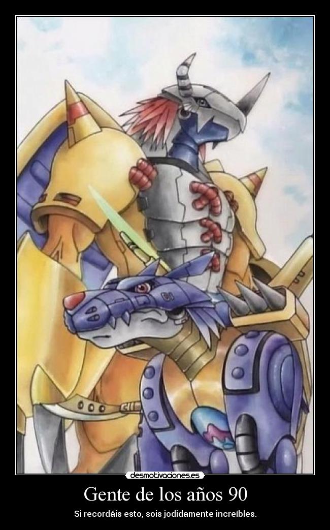 carteles digimon viejos tiempos desmotivaciones