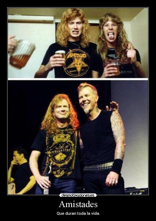 carteles dave mustaine james hetfield desmotivaciones