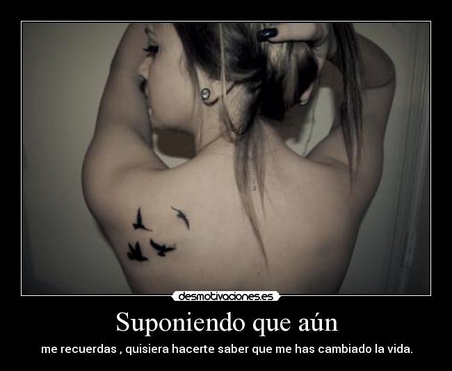 Suponiendo que aún -