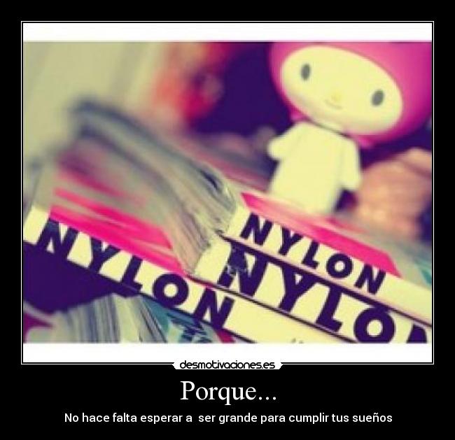 Porque... -