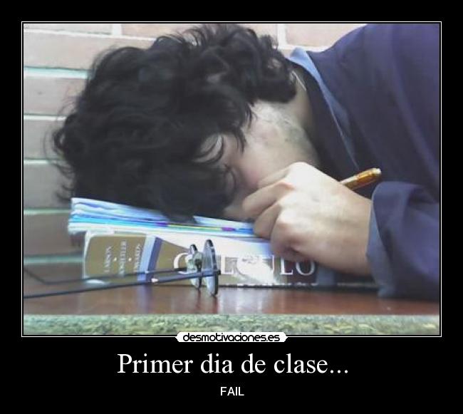 Primer dia de clase... - 