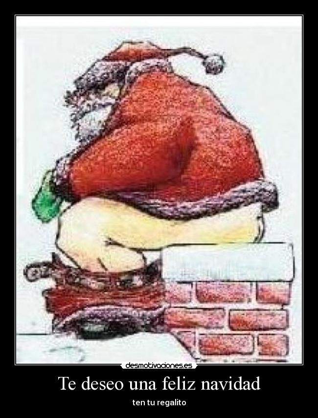 Te deseo una feliz navidad - ten tu regalito