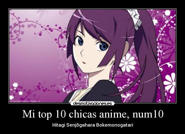Mi top 10 chicas anime, num10 - Hitagi Senjōgahara Bokemonogatari