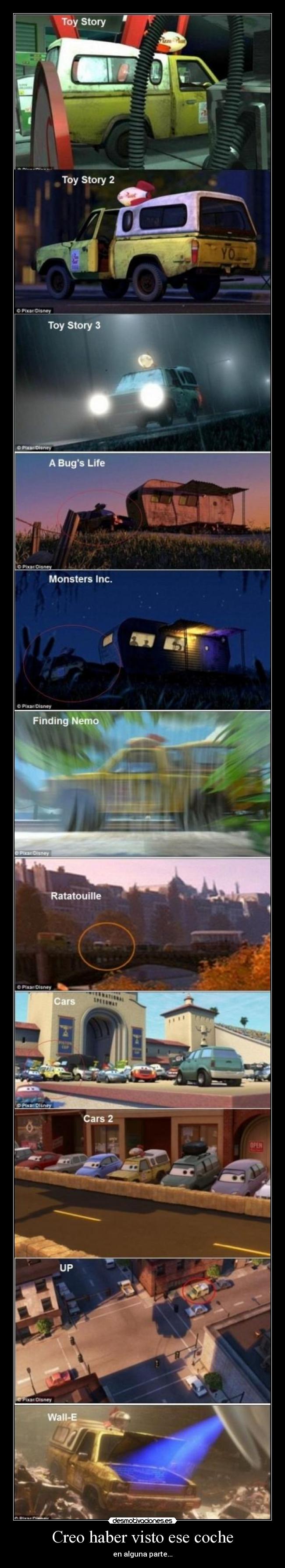 Creo haber visto ese coche - en alguna parte...