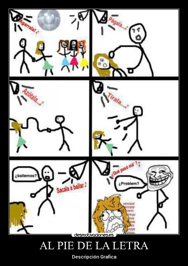 AL PIE DE LA LETRA - Descripción Grafica