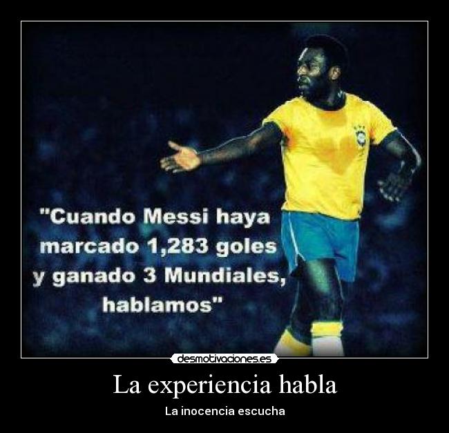 La experiencia habla - La inocencia escucha