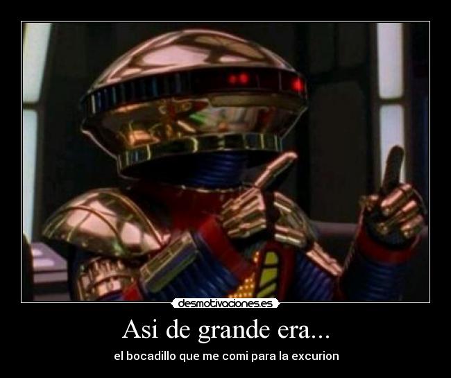 Asi de grande era... - el bocadillo que me comi para la excurion