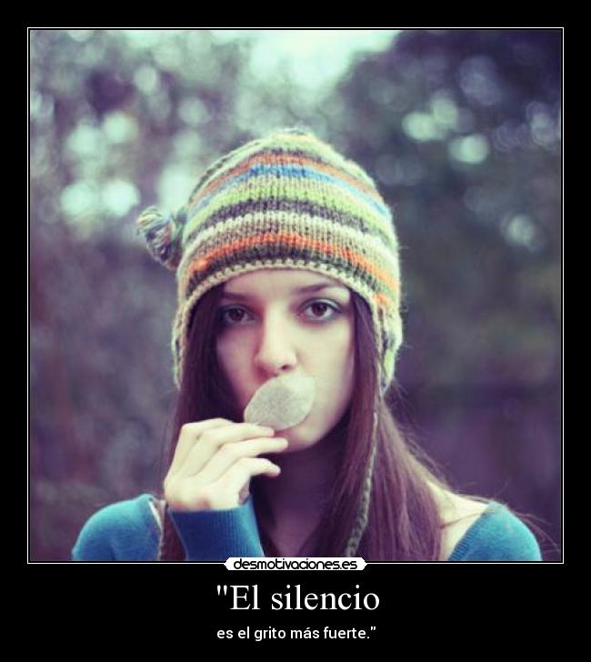 El silencio -