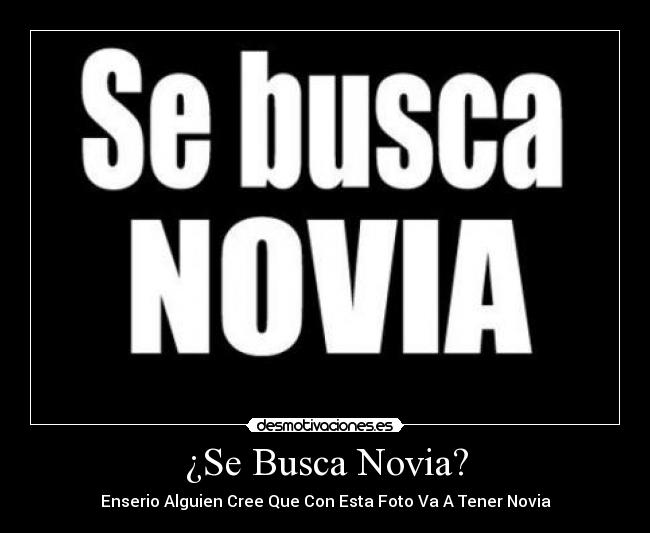 se busca novia