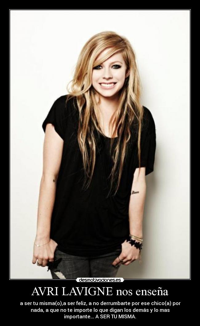 AVRI LAVIGNE nos enseña -