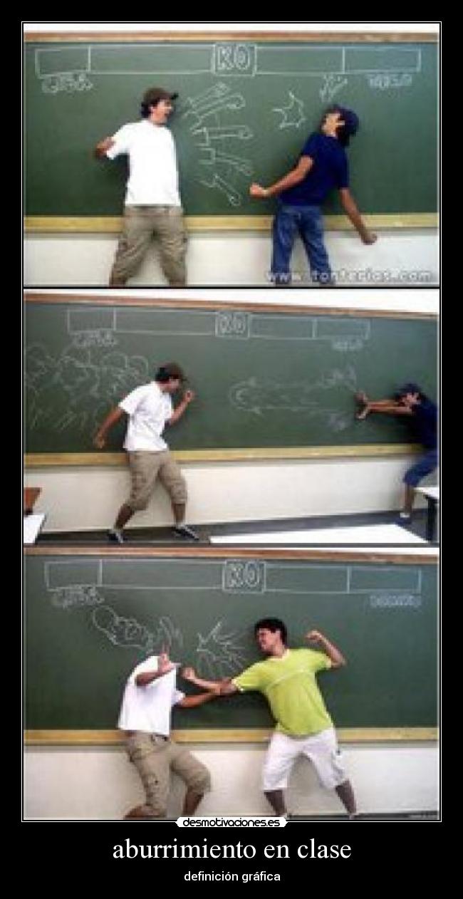 aburrimiento en clase -