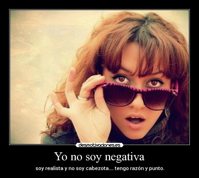 Yo no soy negativa - 