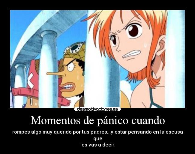 Momentos de pánico cuando - 
