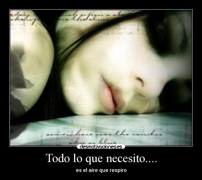 Todo lo que necesito.... -