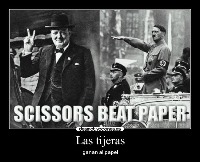 Las tijeras - ganan al papel